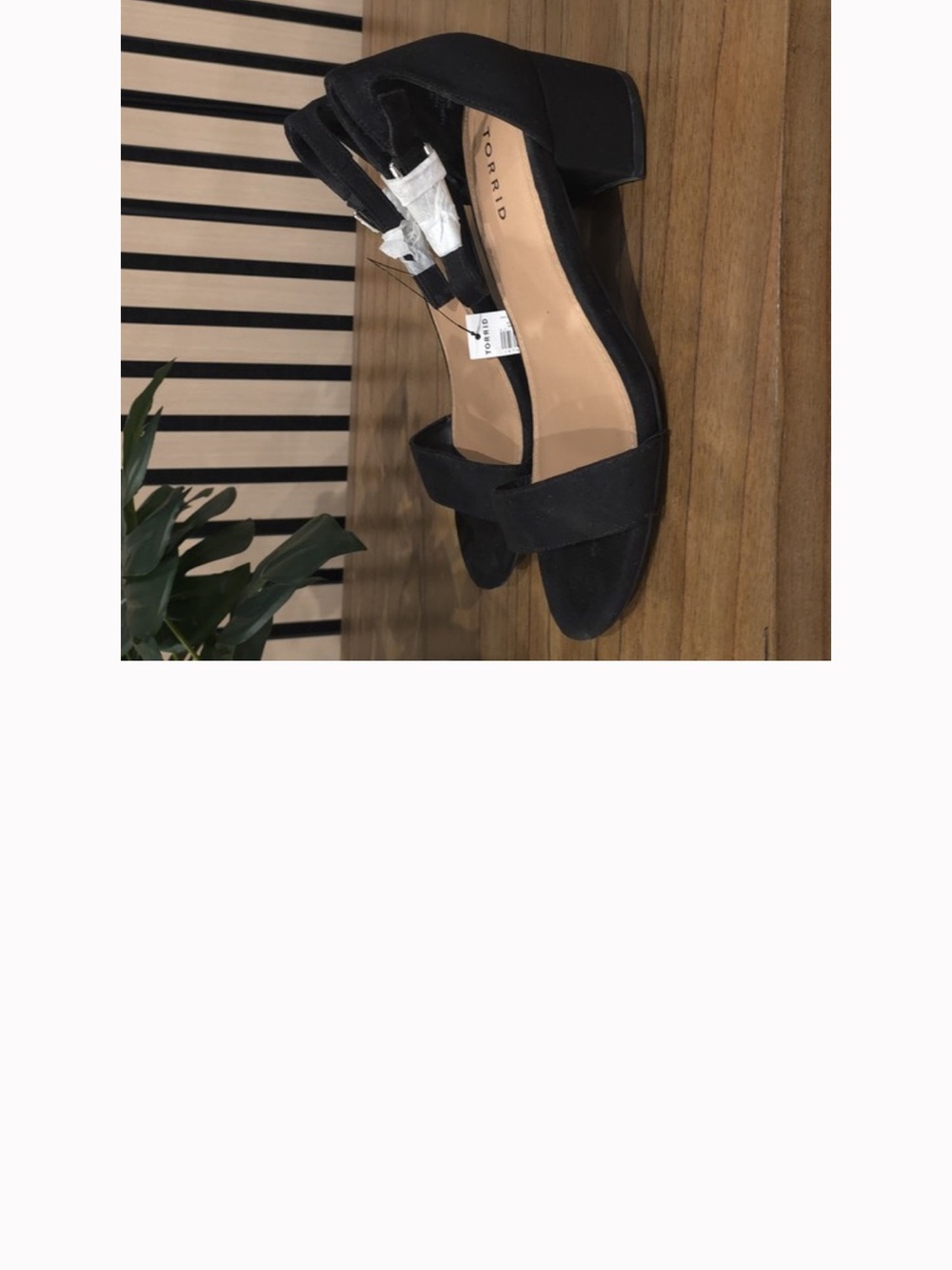 torrid Black Suede Block Heel Sandals